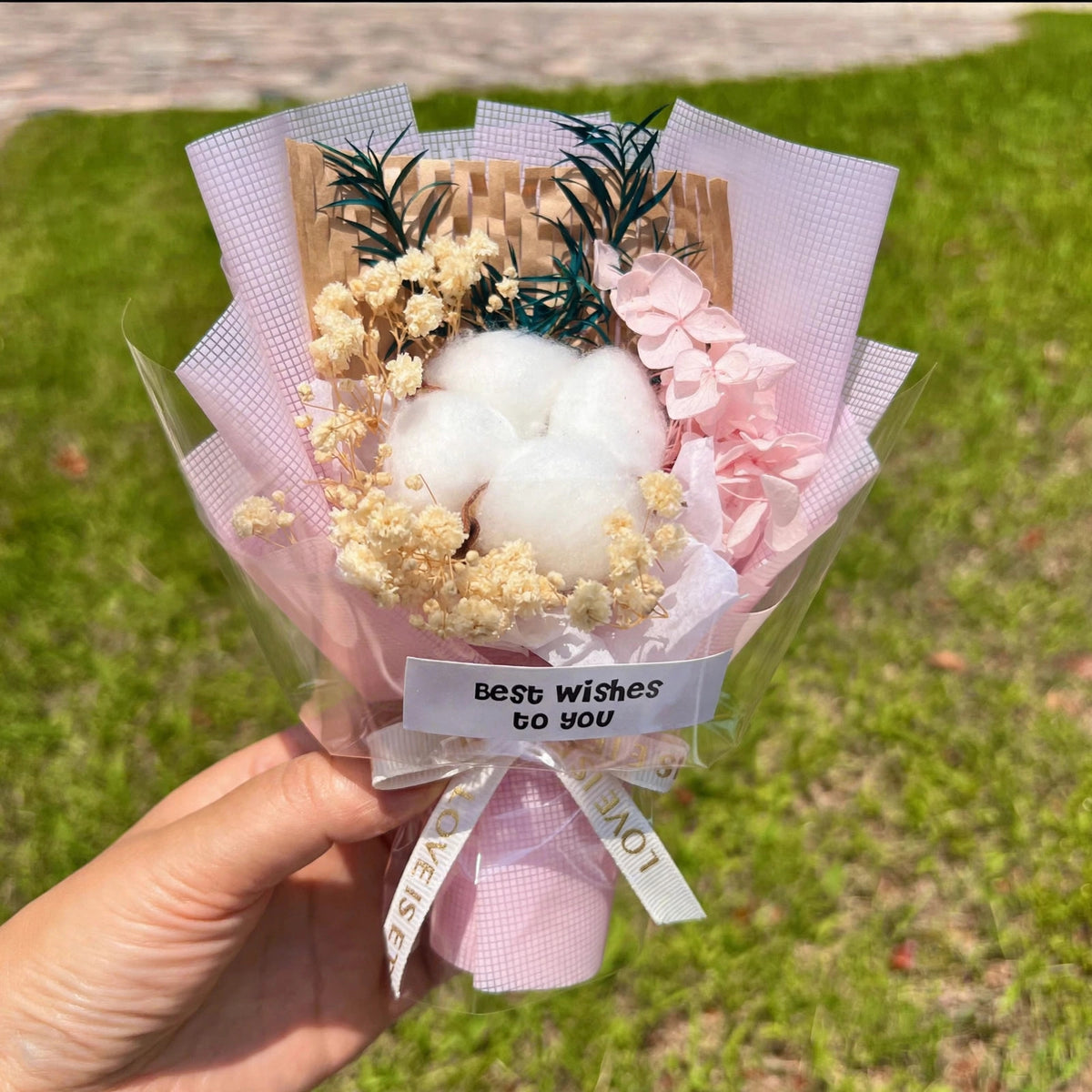 Real Preserved Rose Mini Bouquet – Dried Flower Small Bouquet