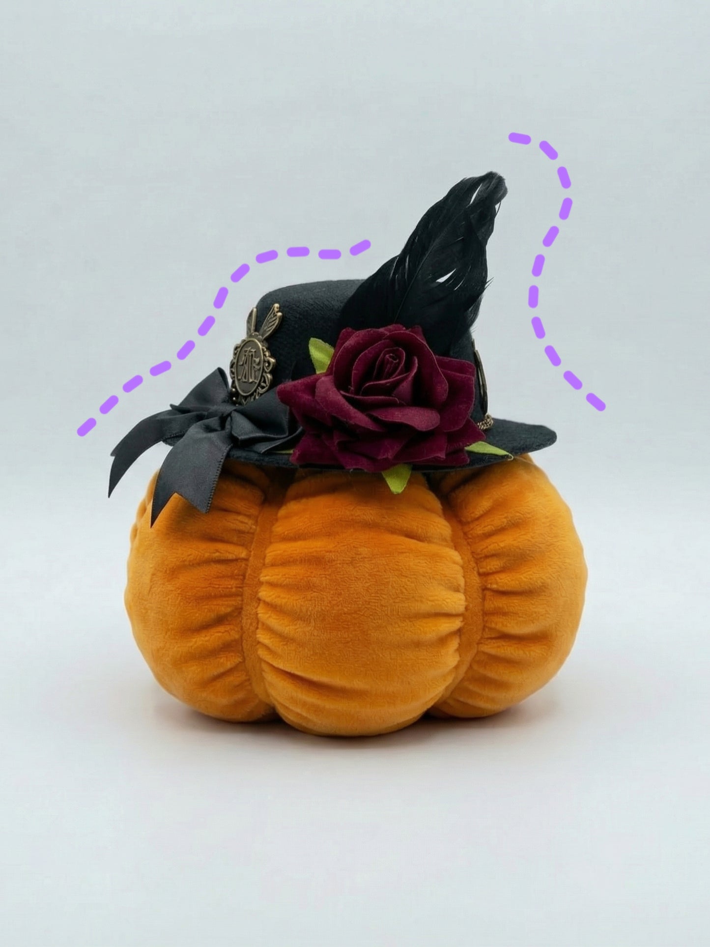 Mini Doll Top Hat – Magical Rose & Rabbit Charm (Fits head circumference of approx. 20–36 cm)