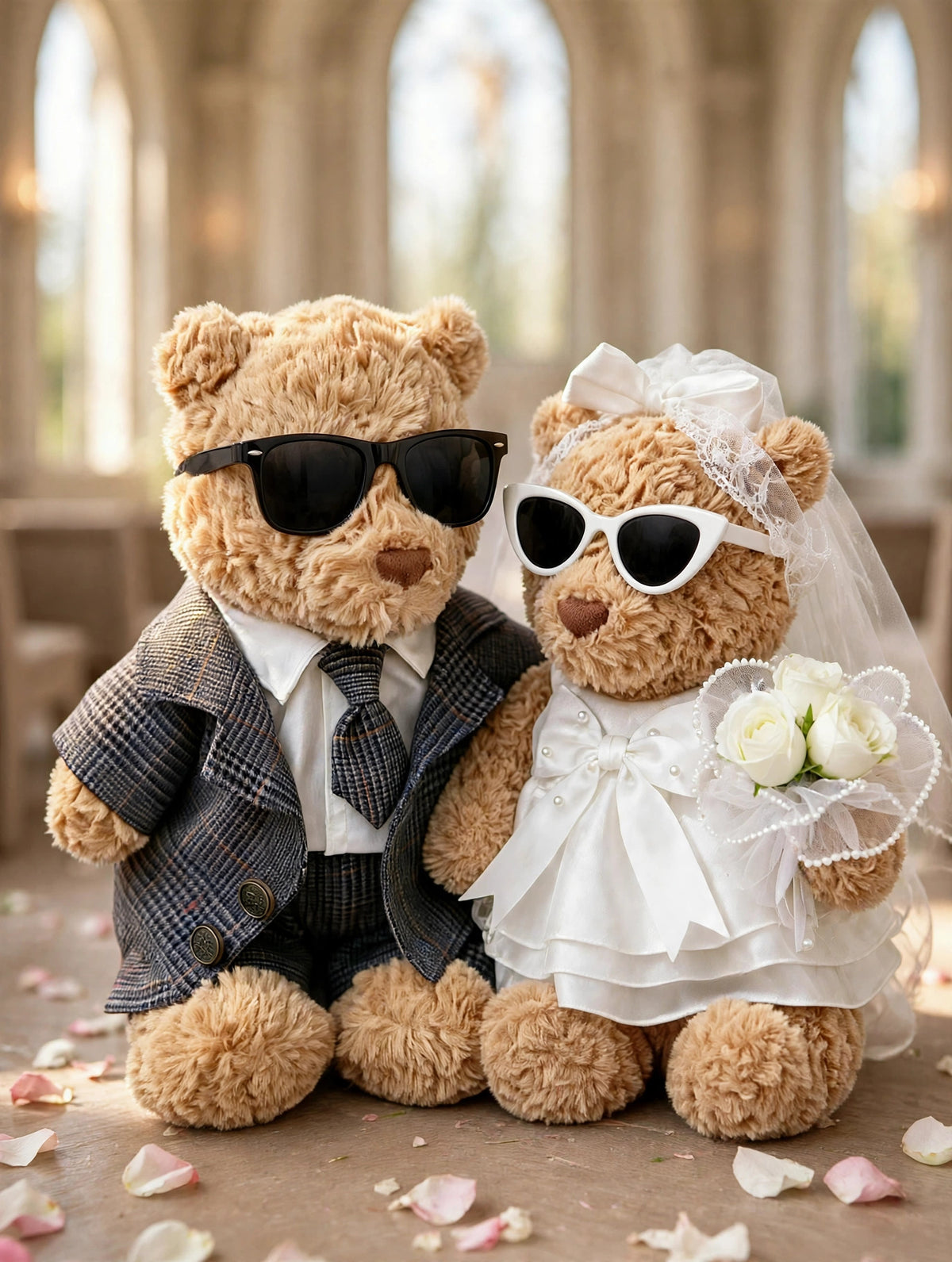Mini Wedding Doll Outfit Set – 3 Styles (Groom & Bride)