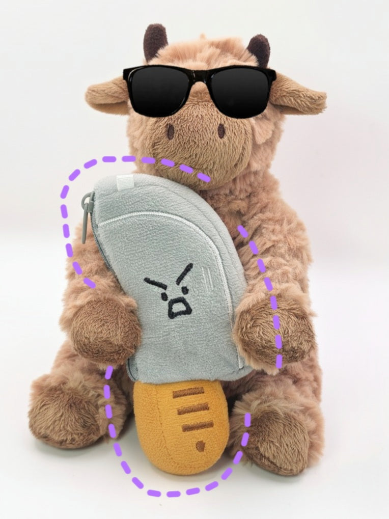 Mini Knife Plush Car Key Pouch – Premium Doll Display & bag hanging – gallery 02