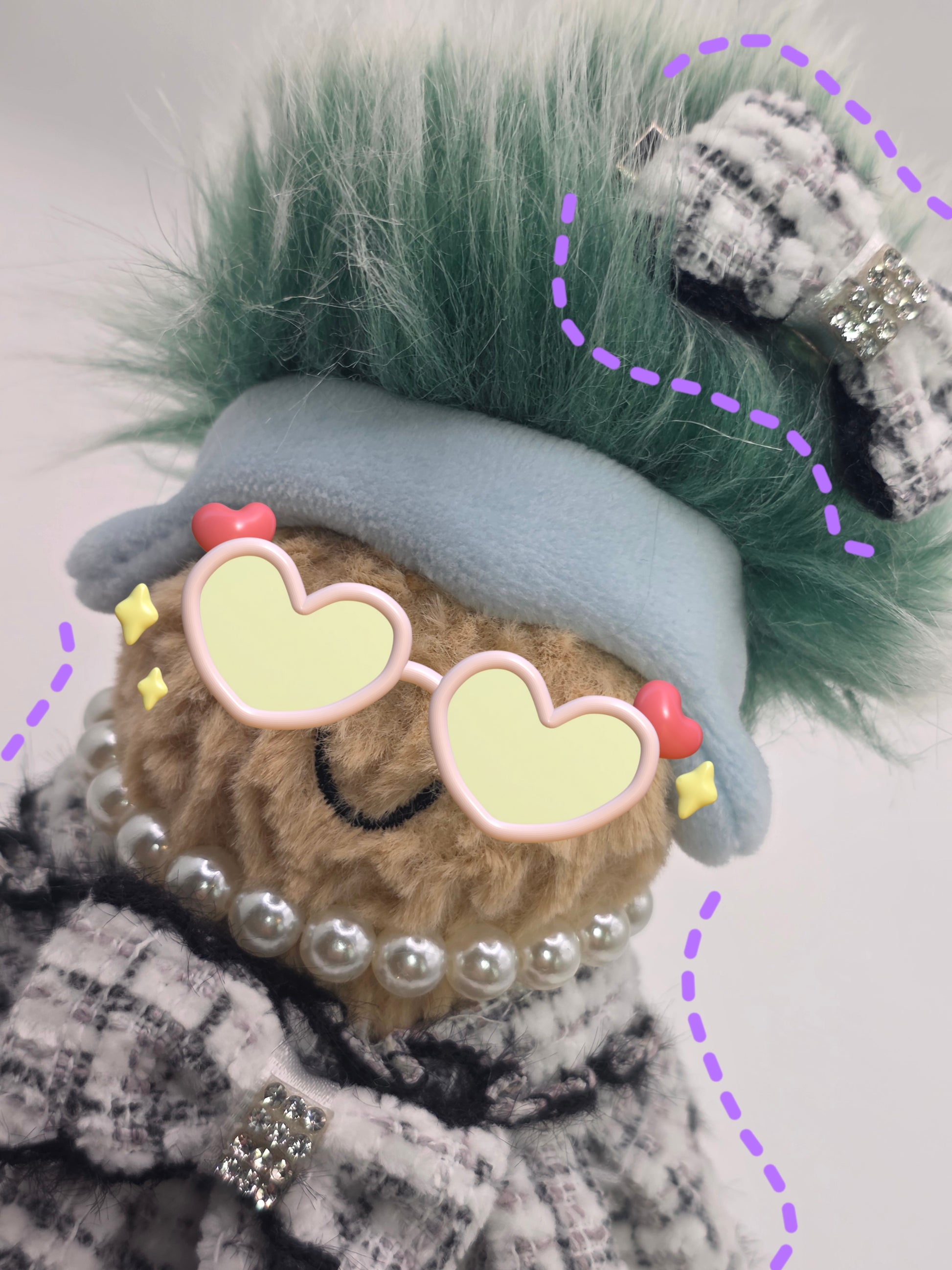 Mini Tweed Doll Outfit – Chanel-Style (suitable for 15–17 cm dolls) – gallery 05