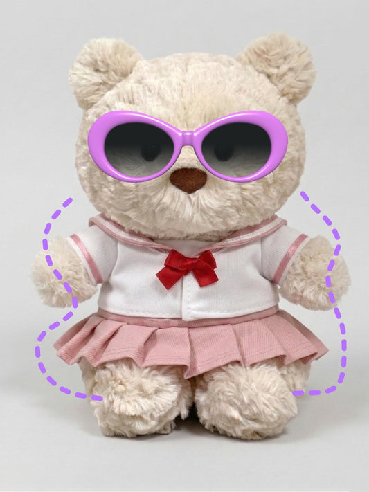 Pink Sailor Outfit Set for Bartholomew Bear Junior – Sweet Sakura School Style – hero photo